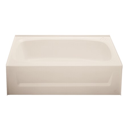 Kinro Composites Kinro ALM2754A RH-SPK ABS Bath Tub with Apron - 27" x 54", Right Hand, Almond 208948